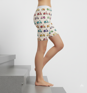 <b>Womens</b> Digitally Printed Comfortable Modal Fabric <b>Boxer</b> <b>Shorts</b> Mid-Thigh Length Stretch Fit with Customizable Waistband design - Product Image 6