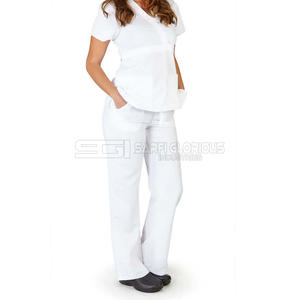Short Sleeve <b>Pan</b> Nursing Scrubs Medical Clinic Uniform <b>Sets</b> with Canvas Fabric for Doctors and Nurses - Product Image 6