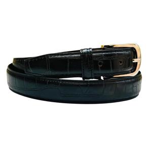 Cinturón de Hombre Vintage con Acabado de Cocodrilo Blanco, Diseño Cómodo, Hebilla Occidental de Acero Resistente, Hebilla de Pasador Fuerte de 1-1.5 Pulgadas - Product Image 3