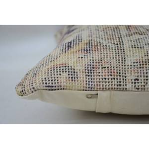 Patrón Vintage Beige Lana Kantha Mosaico 12x20 Pulgadas Paisley Paneles Uva Patchwork Almohada Técnica Tejida - Product Image 4