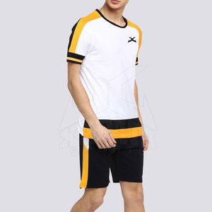 Ensemble de shorts décontractés d'été pour hommes, tissu en polaire respirant, coton/polyester, tricoté, haute qualité, logo personnalisé imprimé, service OEM - Product Image 4