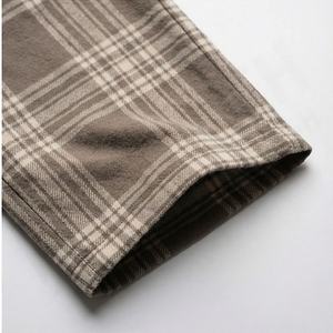 OEM ODM Custom Men Pants Fashionable <b>Flannel</b> Plaid Pants Casual Trousers Streetwear Stylish Checkered Design Comfortable Cotton - Product Image 6