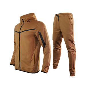 Combinaisons de survêtement évasées à logo imprimé personnalisé Ensemble pantalon de survêtement et sweat à capuche unisexe coupe ajustée pour homme - Product Image 6