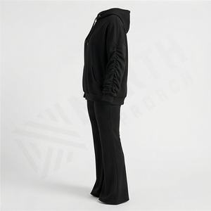 Conjuntos Deportivos de Mujer de Moda, Ropa Deportiva con Logotipo Personalizado, Conjunto de Dos Piezas para Entrenamiento, Fitness, Jogging, Chaqueta y Pantalones Acampanados, Ropa Deportiva Premium - Product Image 3