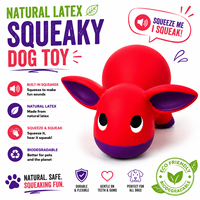 Jouet à mâcher pour chien en latex naturel, jouet interactif pour nettoyer les dents, écologique, biodégradable, pour le jeu des chiens