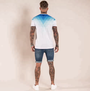 2024 alta calidad diseñador Original marca famosa hombres camiseta sublimación impresión tamaño Delgado diseñador Cruz camiseta para hombres - Product Image 2