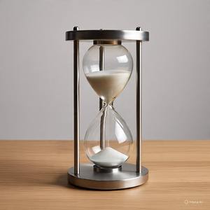 Metal Hourglass Timer Antique Inspired Home Office Desk Table <b>Sand</b> Display Rustic Accent <b>Art</b> Style Classic Look - Product Image 6