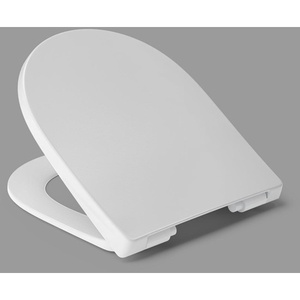 Tapa de inodoro HARO Lopata SoftClose blanca con bisagra de acero inoxidable C0102G - Product Image 1