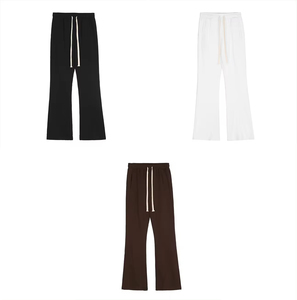 Logo personnalisé OEM Pantalon évasé décontracté pour hommes Cordon de serrage 400GSM Terry Training Jogging pamt's Personnalisé Jogger slimfit Sweatpant's - Product Image 1