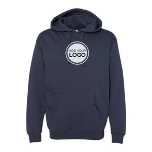 Independent Trading Co. Sweat à capuche léger d'hiver unisexe Gunmetal Heather Hoodies avec broderie d'impression numérique - Product Image 2