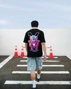 T-shirt en polyester à séchage rapide surdimensionné à impression numérique pour homme Evertop Custom Brand Hip Hop 180 grammes OEM ODM - Product Image 5