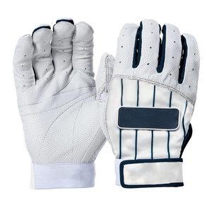 Latest Design Premium Quality Softball Batting <b>Gloves</b> Manufacturer Real Goatskin Leather Customized Logo Baseball Batting <b>Gloves</b> - Product Image 3