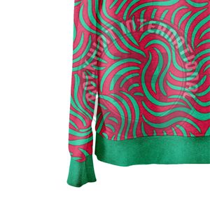 เสื้อฮู้ดดี้พิมพ์ลายหรูหราทั้งตัว แบบสั่งทำได้ ทรงบ็อกซี่ ครอป ยูนิเซ็กซ์ ผ้าฝ้ายฟลีซ 100% เสื้อฮู้ดดี้ผ้าฝ้ายเนื้อหนา น้ำหนักมาก - Product Image 4