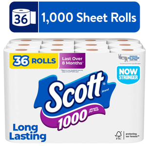 Scott 1000 Toilet Paper, 24 Rolls, 1,000 <b>Sheets</b> per Roll - Product Image 4