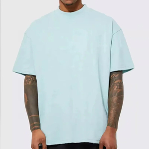 Camiseta Oversize de Algodón 100% con Cuello Redondo, Personalizable con Logotipo OEM, Tejido Grueso, Estilo Urbano, Cómoda - Product Image 1