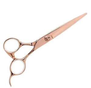 Juego de tijera de peluquero profesional de 8 pulgadas, logotipo personalizado, nuevo estilo, herramientas plateadas, embalaje, hoja recta de acero inoxidable, Belleza - Product Image 2