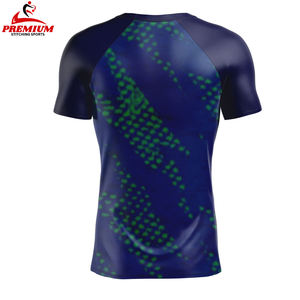 Compresión Rash Guard Camiseta deportiva de entrenamiento transpirable de secado rápido Desgaste de artes marciales Fabricante personalizado - Product Image 2
