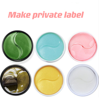 Soins de la peau coréens Solution raffermissante et anti-rides pour les sous-yeux Concombre de mer et hydrogel noir Patch coréen pour les yeux