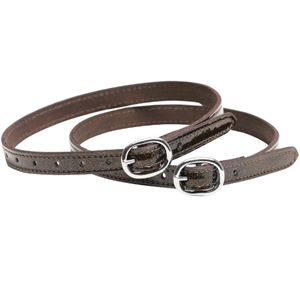 SHEMAX 2023 TOP QUALITÉ VENTE CHAUDE PERSONNALISÉE EN GROS MYSTÈRE SPURSTRAPS BROWN GLITTER - Product Image 1