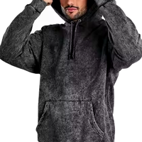 Hoodie Pria Premium Berkualitas Tinggi 100% Katun Organik, Kasual Musim Dingin, Bernapas, Ramah Lingkungan, Bahan Fleece, Model Distressed