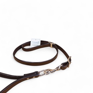 Sangle de nez en cuir de vachette premium, finition délavée à l'acide, quincaillerie en acier inoxydable pour l'équitation western, sangle de 1 mètre - Product Image 4