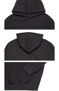 เสื้อฮู้ดผ้าฝ้ายโอเวอร์ไซส์300/350gsm ครอปทรงบ็อกซี่มีฮู้ดสำหรับผู้ชายใส่ได้ทั้งชายและหญิงยอดเยี่ยมผ้าเฟรนช์เทอร์รี่ผ้าเกล็ดปลาขนาดใหญ่ออกแบบโลโก้ได้ตามต้องการ - Product Image 4