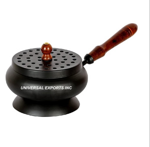 Brûleur d'encens décoratif en bois personnalisé fini luxe Bakhoor brûleur nouveauté luxe en bois Mubkhar - Product Image 3