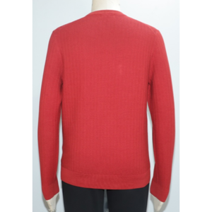 Pull en maille jacquard pour homme, tendance et personnalisé, en coton biologique respirant, col rond - Product Image 2
