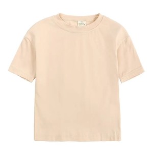 100% coton, t-shirt enfant personnalisable 100% chemises en coton pour enfant en gros dames hauts t-shirt - Product Image 5