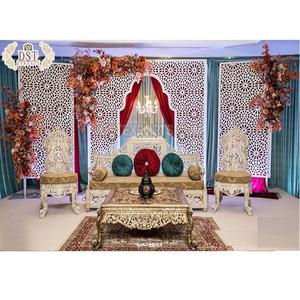 Decorative Laser Cut <b>Frames</b> for Reception Stage Muslim Walima Stage Laser Cut <b>Frames</b> Setup Laser Cut White Arch <b>Weddings</b> Irland - Product Image 1
