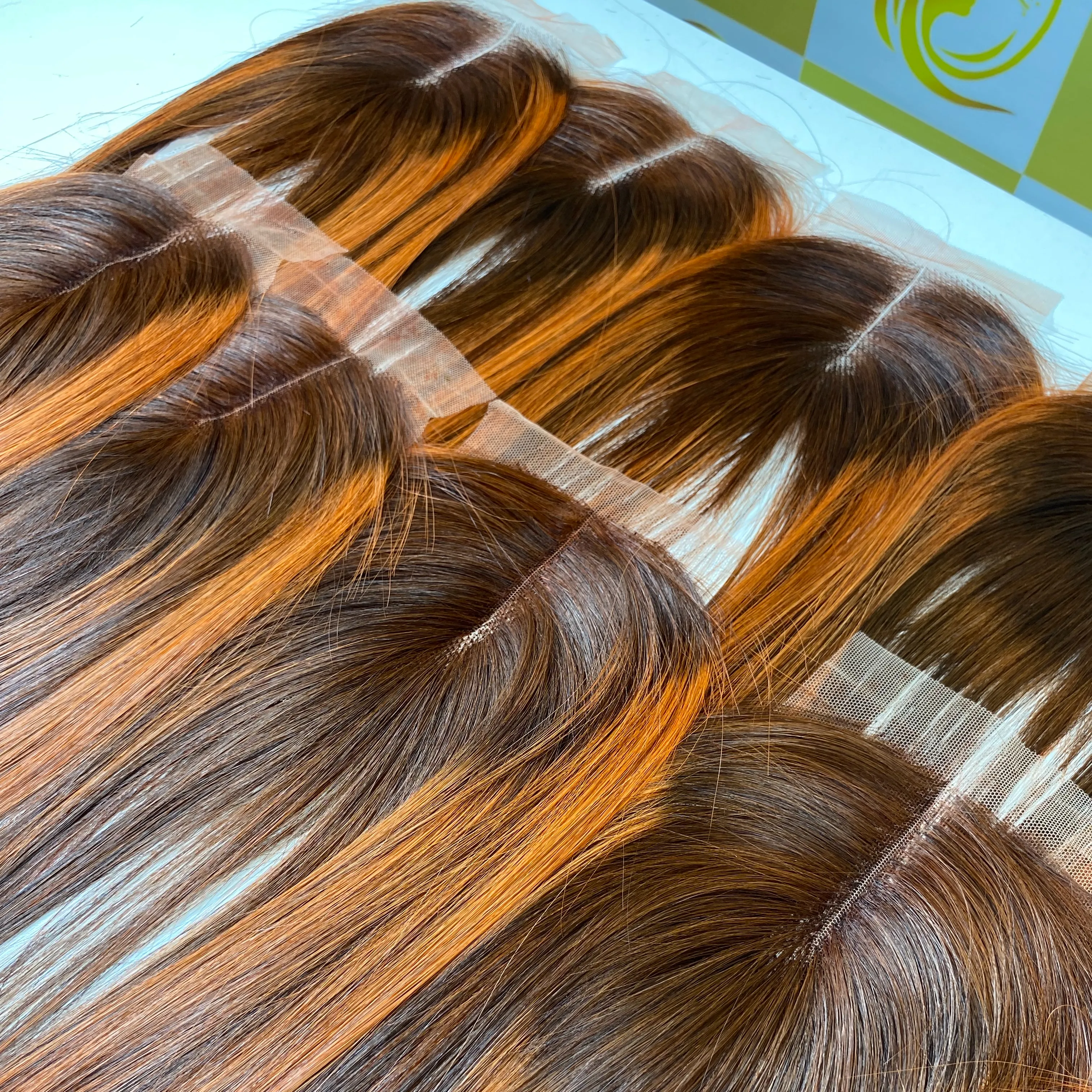 Stok besar 100% rambut mentah rambut Vietnam kualitas tinggi harga pabrik grosir Bonestraight semua warna penutupan 6 "-40"