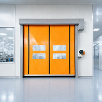 Porte rapide à fermeture éclair auto-réparable pour salle blanche, volet roulant rapide en PVC anti-poussière pour atelier pharmaceutique et électronique