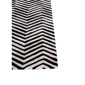 Tapis en laine tufté à la main Adrift Ivory, classique, 9x12, motif chevron, technique jacquard, pour la maison, la chambre, le sol - TRA-15156 - Product Image 4