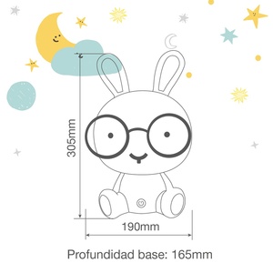 Lámpara infantil LED con forma de conejo y altavoz de 5W (GSC 202800017) - Product Image 5