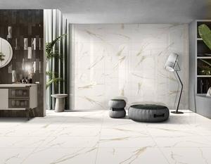 Architectural 600×600mm PGVT Porcelain Floor <b>Tiles</b> with Refined Marble Look and Smooth Glossy Surface - Product Image 1