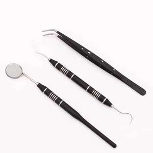 Juego de Exploración Dental de Alta Calidad de 3 Piezas, Sondas y Espejo Bucal, Kit de Herramientas de Acero, Fuente de Alimentación Manual, Gran Venta - Product Image 4