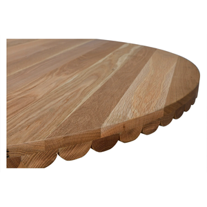 Elora Round <b>Dining</b> <b>Table</b> Handcrafted Solid Wood Circular <b>Dining</b> <b>Table</b> with Modern <b>Rustic</b> <b>Farmhouse</b> Design and Elegant Finish - Product Image 5