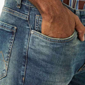 กางเกงยีนส์สำหรับผู้ชายกางเกงสไตล์สตรีทแวร์สไตล์ฮิปฮอปสำหรับผู้ชายกางเกงยีนส์พิมพ์ลายโลโก้ออกแบบได้ตามต้องการ - Product Image 6