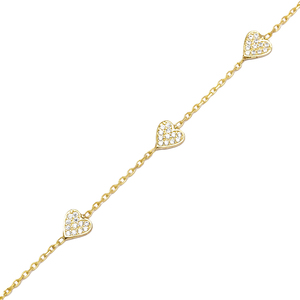 Heart Clear Zircon Stone <b>Charm</b> Woman Bracelet Turkish Handmade Wholesale 925 Sterling Silver Jewelry - Product Image 4