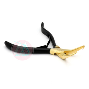 Pince à micro-anneaux en or de qualité supérieure, kit de perlage pour extensions de cheveux en acier inoxydable de haute qualité, modèle MA-0-11 - Product Image 3