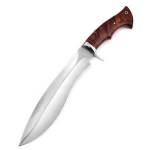 Lama fatta a mano in acciaio inossidabile lucido coltello da <span class=keywords><strong>15</strong></span> pollici con impugnatura perfetta in legno di rosa con guaina in pelle Premiuim - Product Image 1