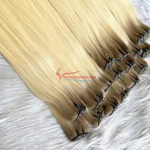 Extensiones de Cabello Humano Vietnamita de Doble Trama, Colores Premium para Peluquería, Cabello Suave y Sedoso - Product Image 1