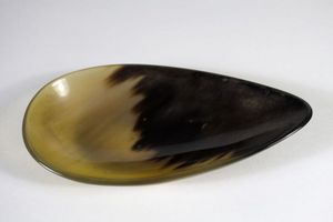 Attractive Polished Carved Buffalo Horn <b>Serving</b> Bowl with Waterproof <b>Spoon</b> for Kitchen Use for Christmas New Year From India - Product Image 2