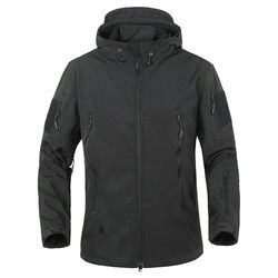 Usine directe de haute qualité veste Softshell personnalisée pour hommes toile imperméable aventure en plein air Style manches contrastées grande taille - Product Image 6