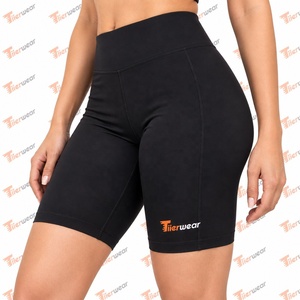 Shorts de compression athlétiques pour femmes, taille mi-haute, coupe ajustée, coupe-vent, respirants, pour la course, l'entraînement, le fitness, la gym, extensibles, sportifs - Product Image 4