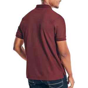 Chemises pour hommes en gros à manches courtes en tissu tricoté, design élégant pour les collèges américains, les bureaux, vêtements de mode, personnalisables - Product Image 4