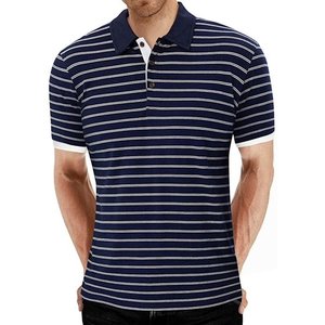 Polo personnalisé décontracté coupe ajustée basique conçu en coton américain décontracté simple semi-fermeture éclair marque à la mode haut à manches courtes - Product Image 4