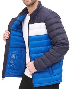 Blouson d'hiver décontracté personnalisé avec logo, style 2026, col montant, chaud, en toile, unisexe - Product Image 5