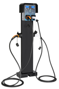 เครื่องชาร์จรถยนต์ไฟฟ้าแบบ AC กำลังไฟ 44 กิโลวัตต์ แบบสองช่องสัญญาณ รุ่นใหม่ พร้อมเต้ารับแบบ Type 2 ปรับได้ 3.5-22 กิโลวัตต์ ควบคุมด้วย RFID ติดตั้งง่าย สายชาร์จเร็ว - Product Image 3