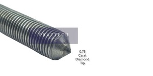 Cómoda de punta de diamante roscada de acero de grado industrial personalizable herramienta de mano compatible con OEM para piedras de molienda de válvulas - Product Image 2